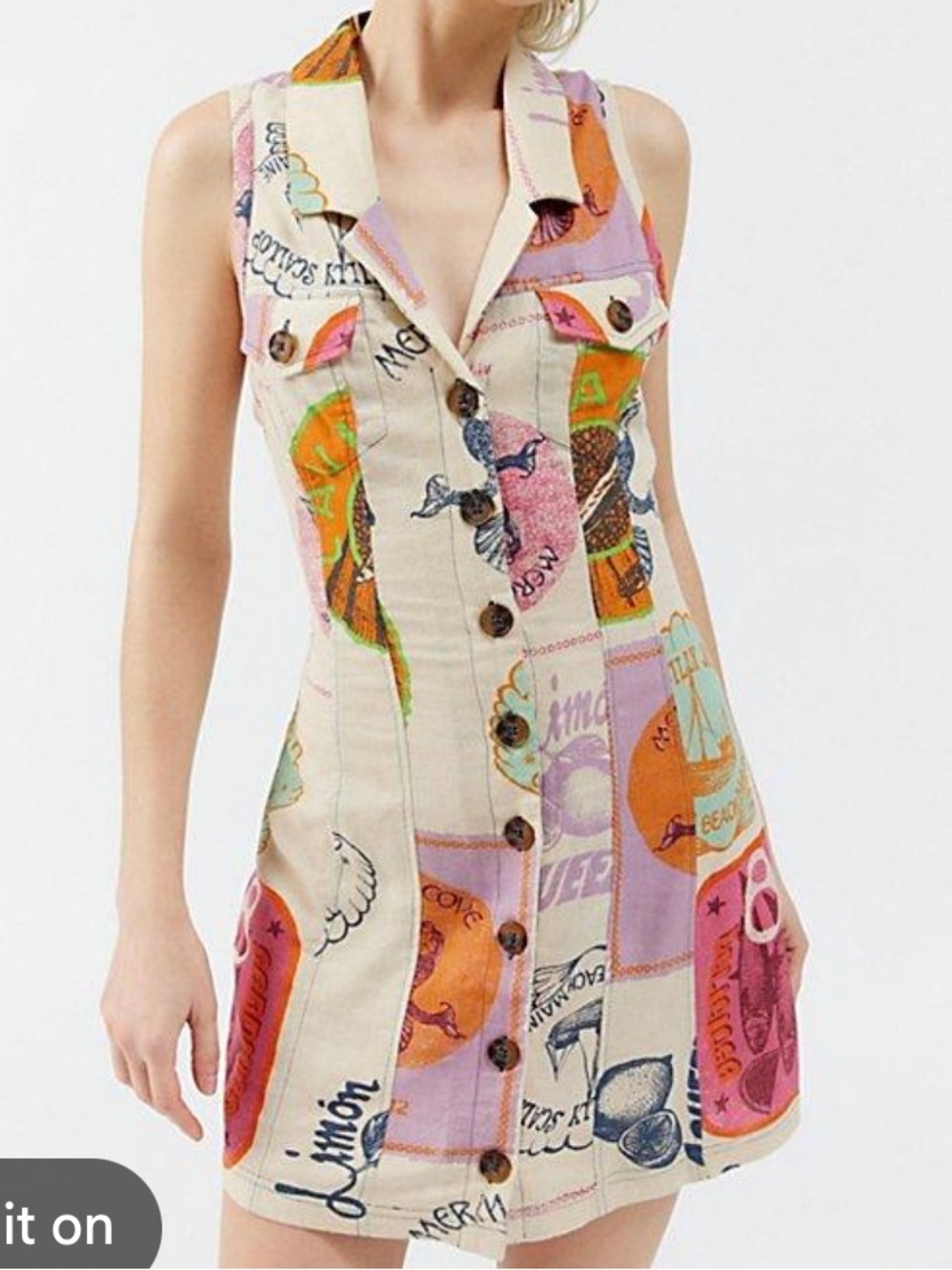 BDG Urban Outfitters Graphic Mini Dress